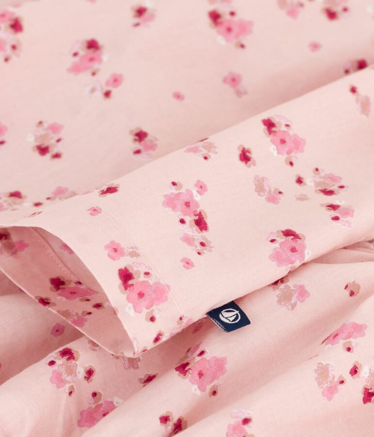 Robe b&eacute;b&eacute; en coton sans manche avec son bloomer rose JOLI/blanc MULTICO