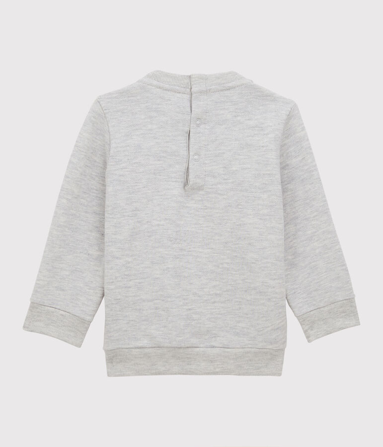 Sweat en molleton b&eacute;b&eacute; gris BELUGA CHINE
