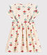 Robe fleurie en gaze de coton enfant fille