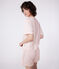 Pyjama short femme en coton manches courtes rose FLEUR