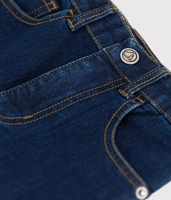 Pantalon droit denim enfant garçon bleu DENIM BRUT