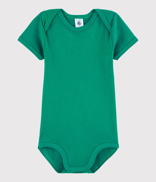 Body manches courtes b&eacute;b&eacute; gar&ccedil;on vert