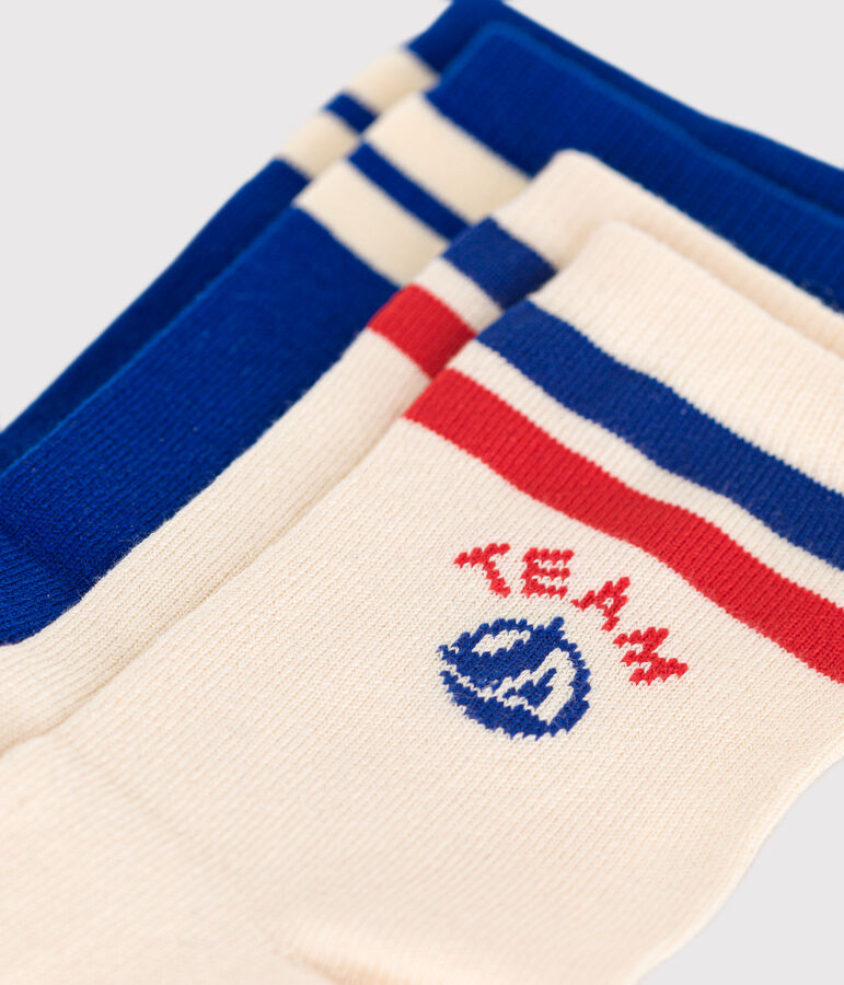 2 paires de chaussettes en coton Team Petit Bateau enfant variante 1
