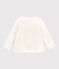 Cardigan en tubique matelassé bébé. blanc MARSHMALLOW