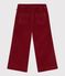 Pantalon enfant en velours uni AMARANTE