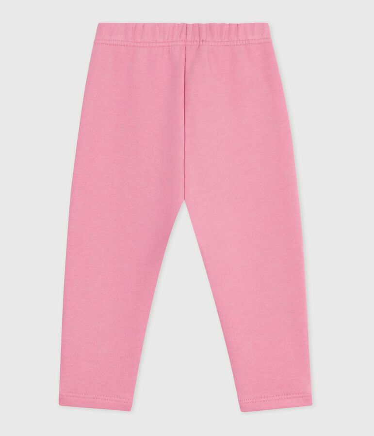 Pantalon b&eacute;b&eacute; en coton uni rose BOUDOIR