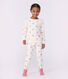 Pyjama enfant en coton &eacute;ponge &agrave; c&oelig;urs
