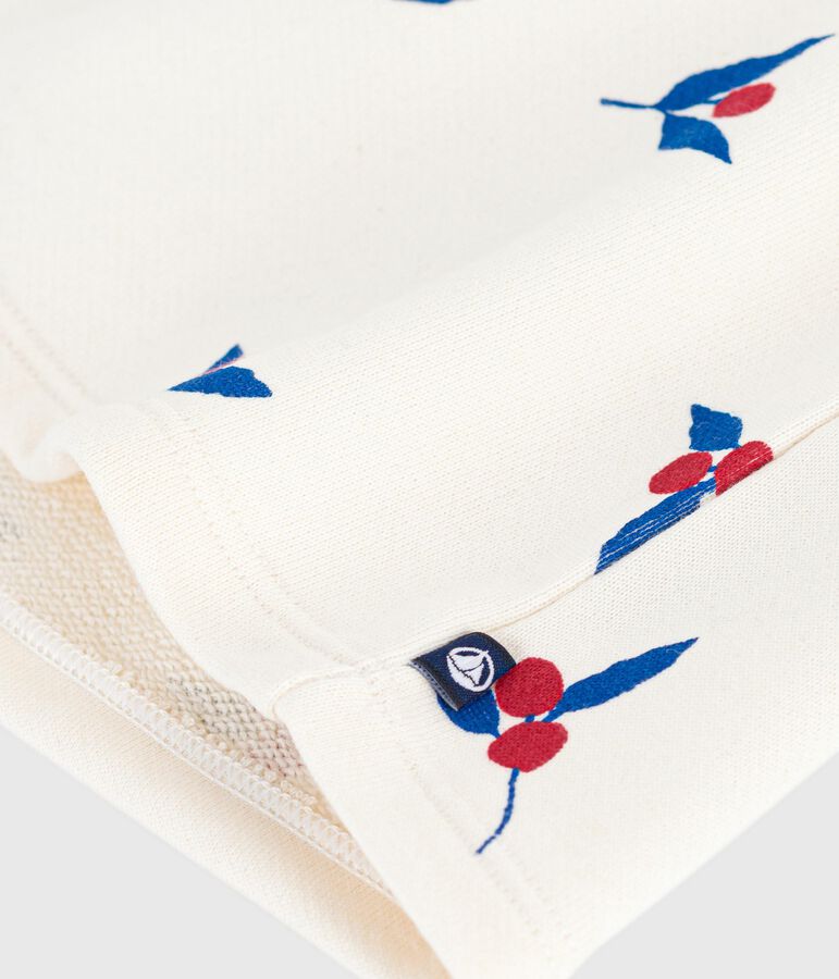 Robe b&eacute;b&eacute; en coton manches longues imprim&eacute;e baies MILK/ MULTICO