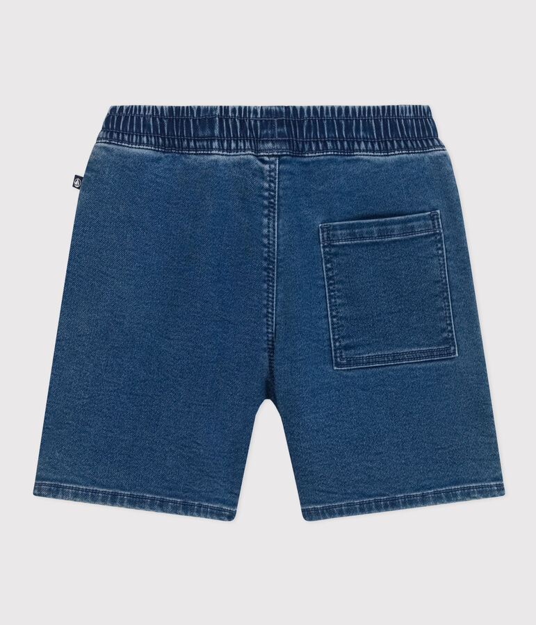 Short en denim enfant gar&ccedil;on bleu