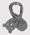 Echarpe bébé doublée micropolaire gris SUBWAY CHINE