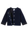 Cardigan bébé fille en tubique matelassé bleu SMOKING CN