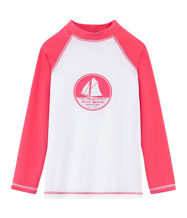 Tee Shirt Protection Solaire Fille Et Garcon Marshmallow Cupcake Petit Bateau