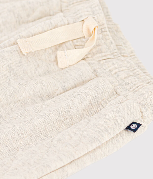 Pantalon en tubique matelass&eacute; enfant gar&ccedil;on beige chin&eacute;