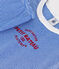 Pyjama milleraies en coton enfant bleu PERSE/blanc MARSHMALLOW