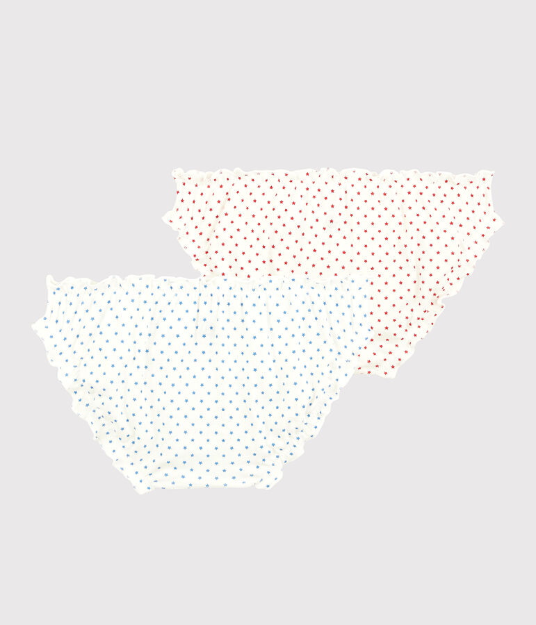 Lot 2 culottes froufrou en coton BIO Femme multicouleur