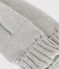Moufles en tricot doublé en polaire enfant garçon-fille gris CHATON CHINE