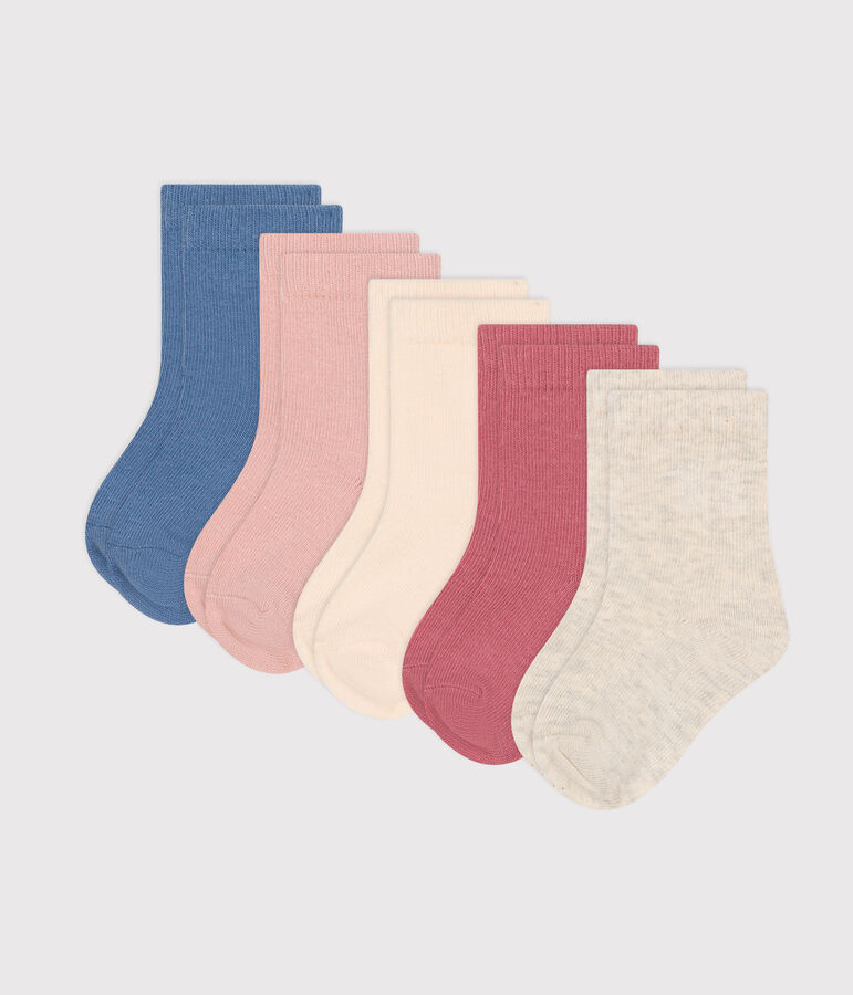 5 paires de chaussettes en coton unies b&eacute;b&eacute; variante 2