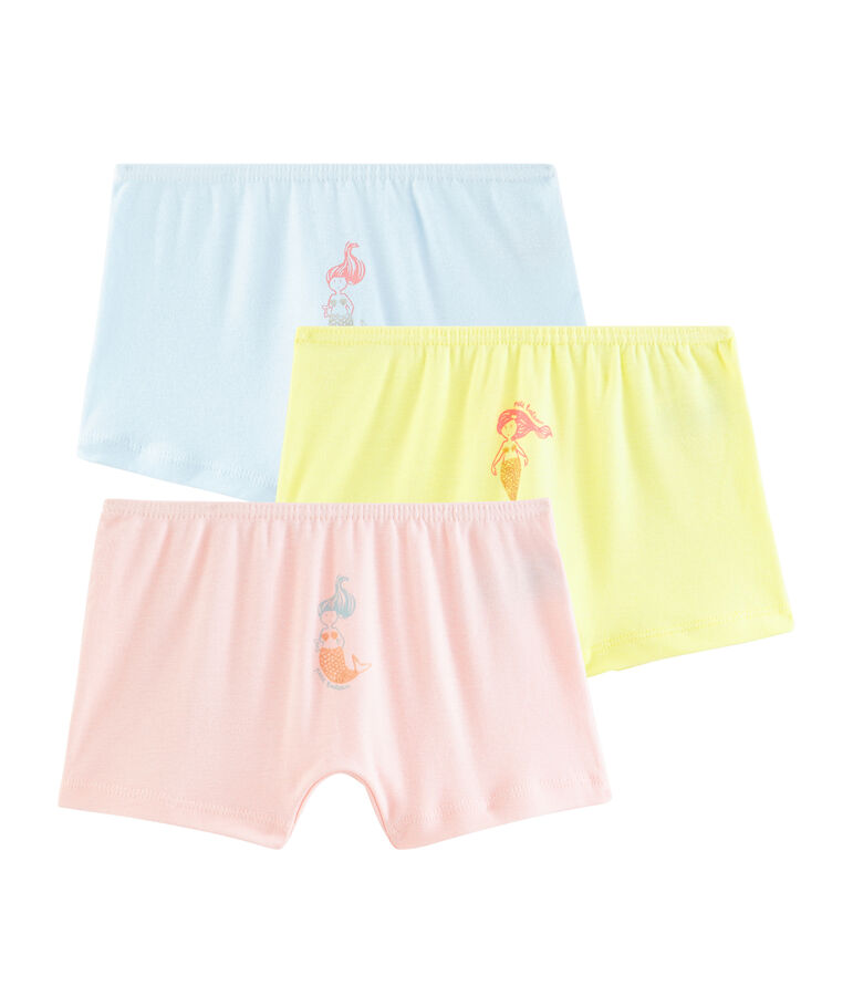 Trio de shorties petite fille multicouleur