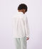 Chemise enfant &agrave; manches longues en coton blanc