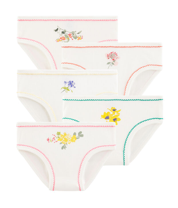 Lot de 5 culottes petite fille multicouleur