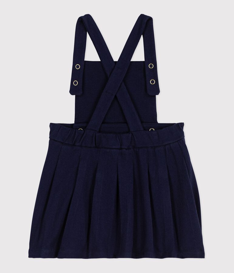Robe b&eacute;b&eacute; en coton pliss&eacute; bleu SOIR