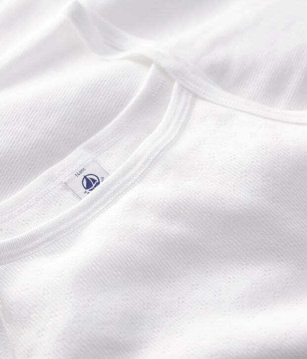 Lot de 2 chemises &agrave; bretelles ajour&eacute;es fille multicouleur