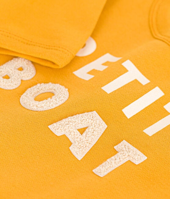 Sweatshirt en molleton bébé jaune BOUDOR