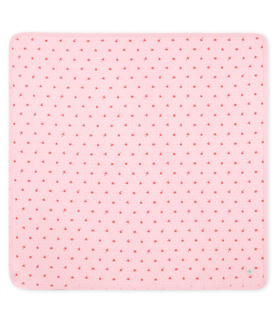 Drap bébé mixte imprimé rose VIENNE/blanc MULTICO