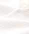 Combinaison longue bébé en tubique matelassé blanc MARSHMALLOW