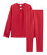 Pyjama petite fille en tubique et côte