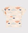 Tee-shirt manches courtes bébé en jersey imprimé blanc AVALANCHE/ MULTICO