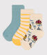 Lot de 3 paires de chaussettes exploratuers en jersey de coton bébé
