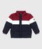 Doudoune enfant unie colorblock bleu SMOKING/blanc MULTICO