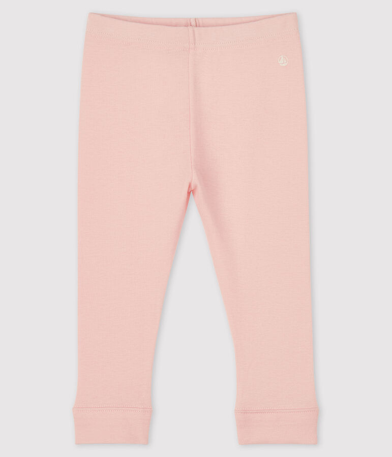 Legging en coton b&eacute;b&eacute; rose