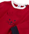 Sweatshirt bébé garçon en maille rouge TERKUIT