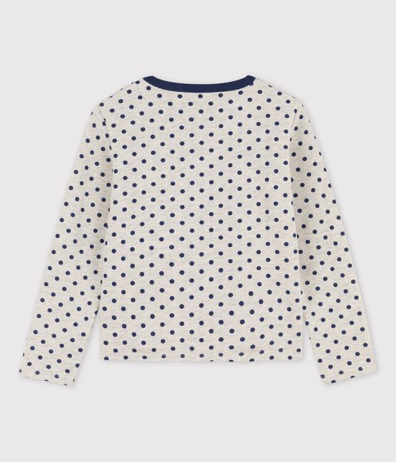Cardigan en molleton enfant fille gris BELUGA/bleu MEDIEVAL