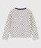 Cardigan en molleton enfant fille gris BELUGA/bleu MEDIEVAL