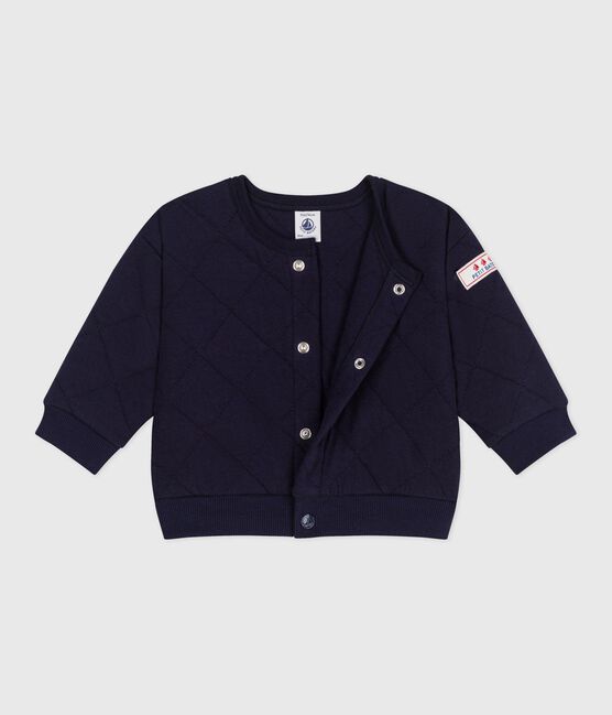 Cardigan bébé en coton épais uni SOIR