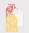 Lot de 3 chemises à bretelles Hawaï petite fille en coton variante 1