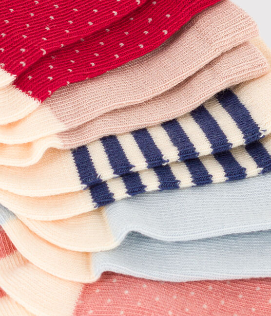 Lot de 5 paires de chaussettes pois en jersey de coton bébé variante 1