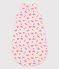 Gigoteuse bébé imprimé en coton rose MINOIS/blanc MULTICO