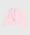 Cardigan enfant en coton uni rose MARQUISE