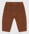 Pantalon bébé en velours grosses côtes marron CINA