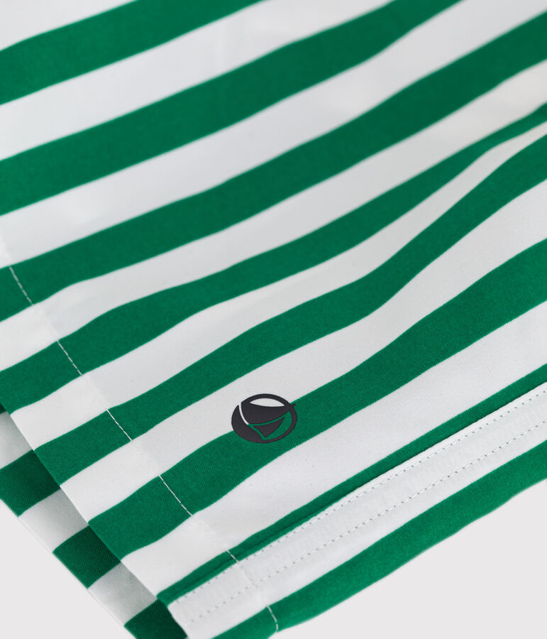 Short de bain enfant &agrave; rayures vert MARSHMALLOW/ JARDIN