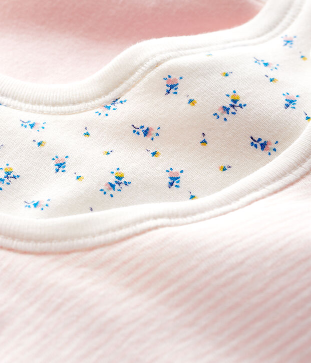 Lot de 3 bavoirs b&eacute;b&eacute; en c&ocirc;te multicouleur