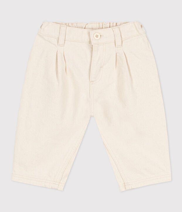 Pantalon b&eacute;b&eacute; en denim beige