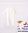 Pyjama en tubique cœur bébé blanc MARSHMALLOW