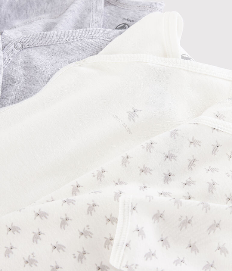 Trio de bodies naissance manches longues b&eacute;b&eacute; variante 1