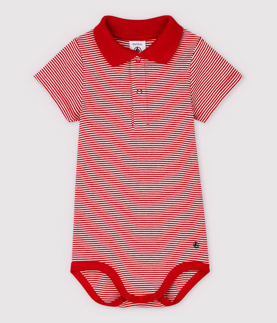 Body col polo en coton manches courtes bébé garçon | Petit ...