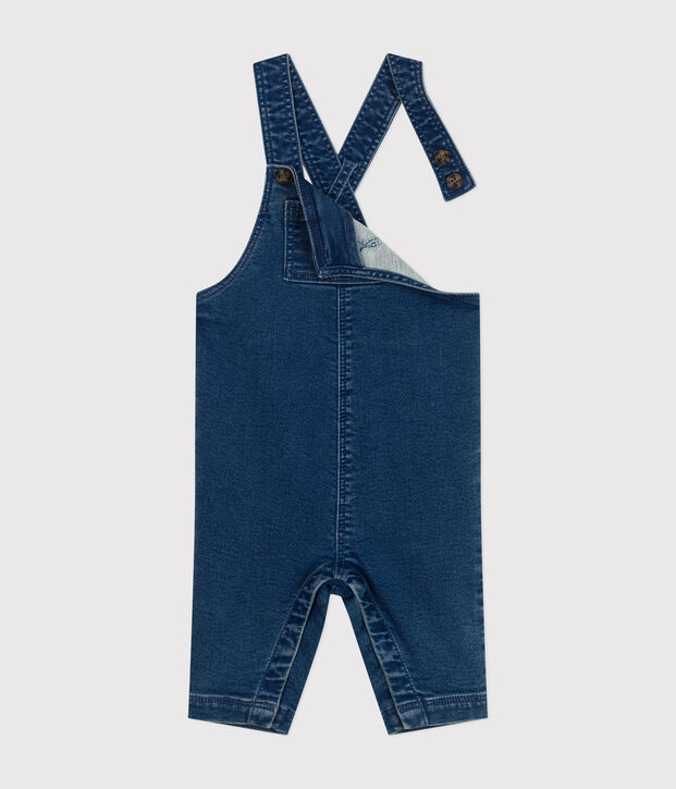 Salopette longue en denim b&eacute;b&eacute; bleu
